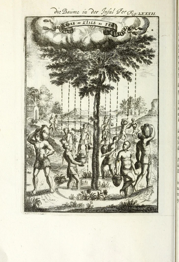 An illustration from Description de l'univers : contenant les differents systemes du monde, les cartes generales & particulieres de la geographie ancienne & moderne, les plans & les profils des principales villes & des autres lieux plus considerables de la Terre : avec les portraits des souverains qui y commandent, leurs blasons, titres & livrées : et les moeurs, religions, gouvernemens & divers habillemens de chaque nation, 1685, leaf 280