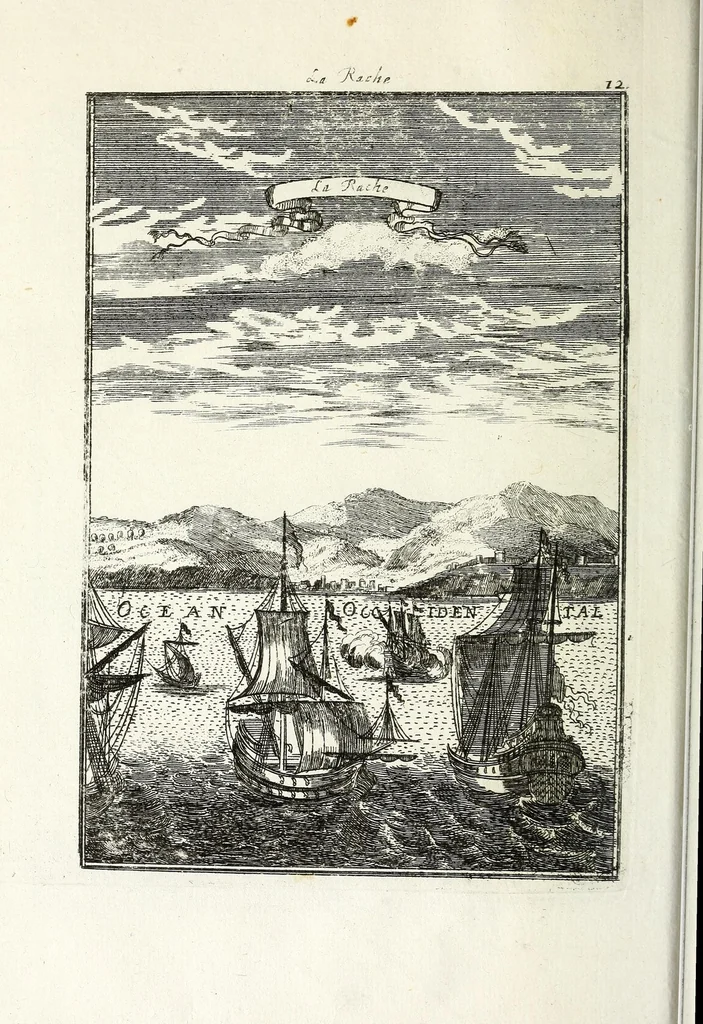An illustration from Description de l'univers : contenant les differents systemes du monde, les cartes generales & particulieres de la geographie ancienne & moderne, les plans & les profils des principales villes & des autres lieux plus considerables de la Terre : avec les portraits des souverains qui y commandent, leurs blasons, titres & livrées : et les moeurs, religions, gouvernemens & divers habillemens de chaque nation, 1685, leaf 338