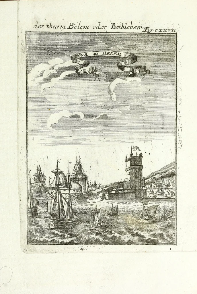 An illustration from Description de l'univers : contenant les differents systemes du monde, les cartes generales & particulieres de la geographie ancienne & moderne, les plans & les profils des principales villes & des autres lieux plus considerables de la Terre : avec les portraits des souverains qui y commandent, leurs blasons, titres & livrées : et les moeurs, religions, gouvernemens & divers habillemens de chaque nation, 1685, leaf 427