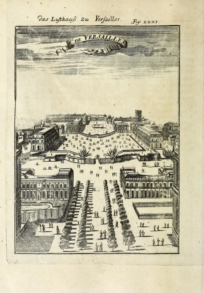 An illustration from Description de l'univers : contenant les differents systemes du monde, les cartes generales & particulieres de la geographie ancienne & moderne, les plans & les profils des principales villes & des autres lieux plus considerables de la Terre : avec les portraits des souverains qui y commandent, leurs blasons, titres & livrées : et les moeurs, religions, gouvernemens & divers habillemens de chaque nation, 1685, leaf 272