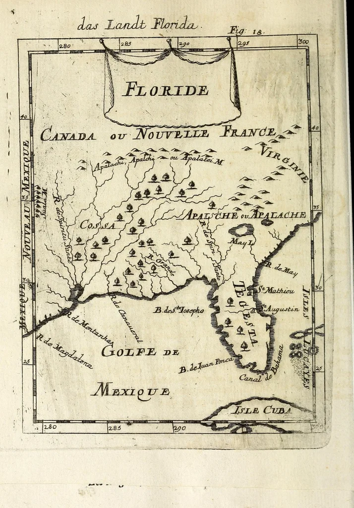 An illustration from Description de l'univers : contenant les differents systemes du monde, les cartes generales & particulieres de la geographie ancienne & moderne, les plans & les profils des principales villes & des autres lieux plus considerables de la Terre : avec les portraits des souverains qui y commandent, leurs blasons, titres & livrées : et les moeurs, religions, gouvernemens & divers habillemens de chaque nation, 1685, leaf 398