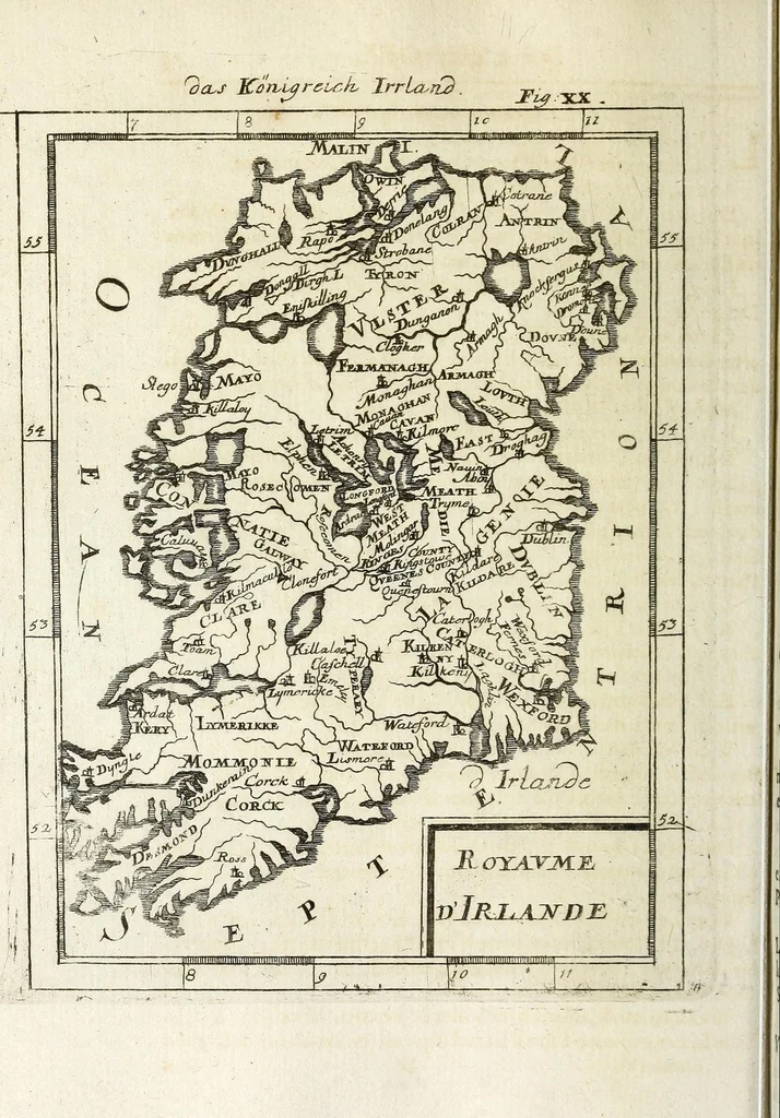 An illustration from Description de l'univers : contenant les differents systemes du monde, les cartes generales & particulieres de la geographie ancienne & moderne, les plans & les profils des principales villes & des autres lieux plus considerables de la Terre : avec les portraits des souverains qui y commandent, leurs blasons, titres & livrées : et les moeurs, religions, gouvernemens & divers habillemens de chaque nation, 1685, leaf 80