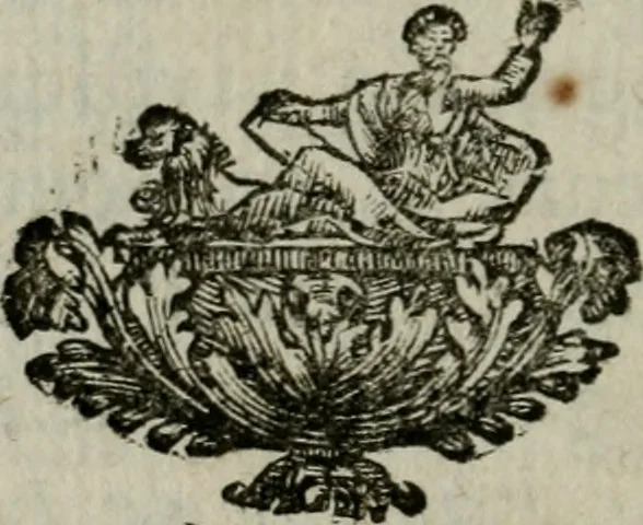 An illustration from Description des tableaux du Palais Royal,: avec la vie des peintres à la tête de leurs ouvrages, dédiée à Monseigneur le duc d'Orléans, premier prince du sang, 1737, leaf 97
