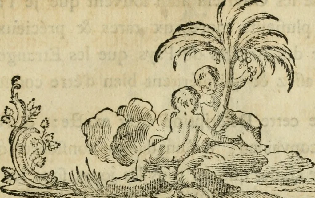 An illustration from Description de tout l'intérieur des deux palais de Sans-Souci, de ceux de Potsdam, et de Charlottenbourg : contenant l'explication de tous les tableaux comme aussi des antiquités et d'autres choses précieuses et remarquables, 1773, leaf 10