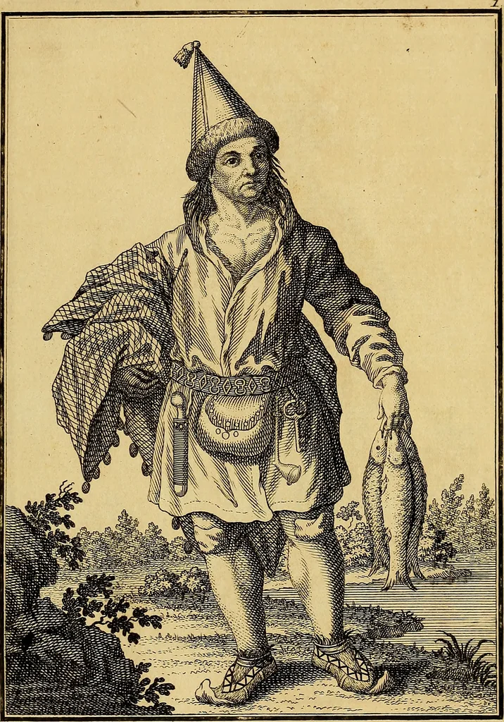 An illustration from Description de toutes les nations de l'empire de Russie, oú, L'on expose leurs moeurs, religions, usages, habitations, habillemens et autres particulatités remarquables, 1776, leaf 120