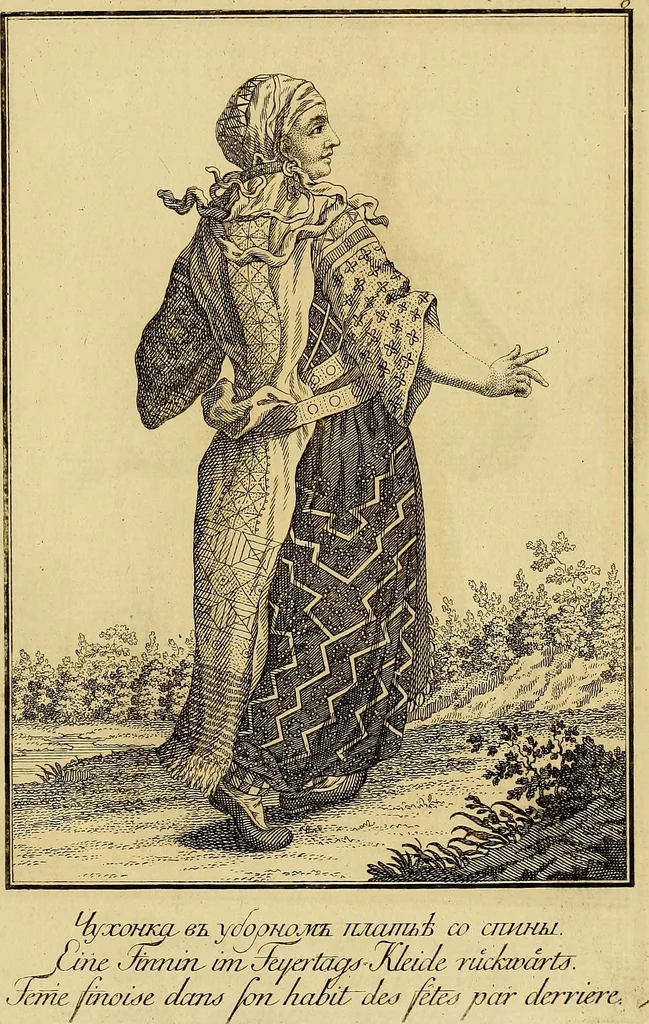 An illustration from Description de toutes les nations de l'empire de Russie, oú, L'on expose leurs moeurs, religions, usages, habitations, habillemens et autres particulatités remarquables, 1776, leaf 130