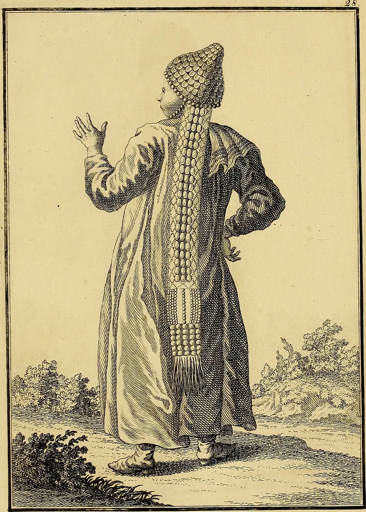 An illustration from Description de toutes les nations de l'empire de Russie, oú, L'on expose leurs moeurs, religions, usages, habitations, habillemens et autres particulatités remarquables, 1776, leaf 246