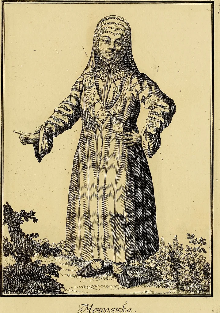 An illustration from Description de toutes les nations de l'empire de Russie, oú, L'on expose leurs moeurs, religions, usages, habitations, habillemens et autres particulatités remarquables, 1776, leaf 260