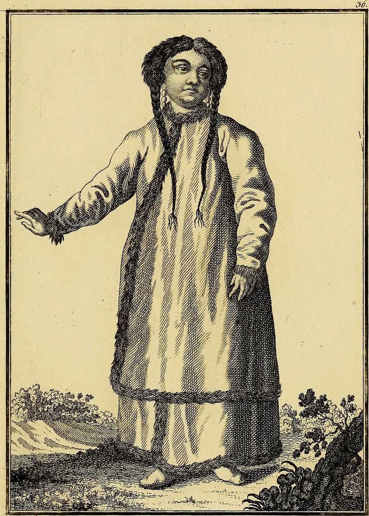 An illustration from Description de toutes les nations de l'empire de Russie, oú, L'on expose leurs moeurs, religions, usages, habitations, habillemens et autres particulatités remarquables, 1776, leaf 262