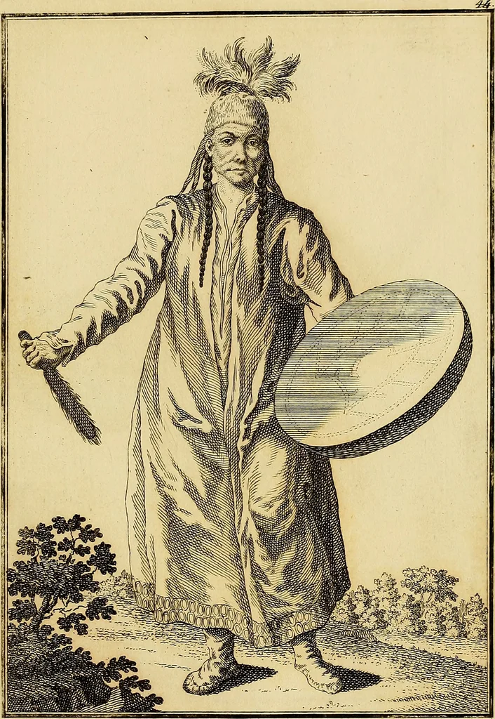 An illustration from Description de toutes les nations de l'empire de Russie, oú, L'on expose leurs moeurs, religions, usages, habitations, habillemens et autres particulatités remarquables, 1776, leaf 278