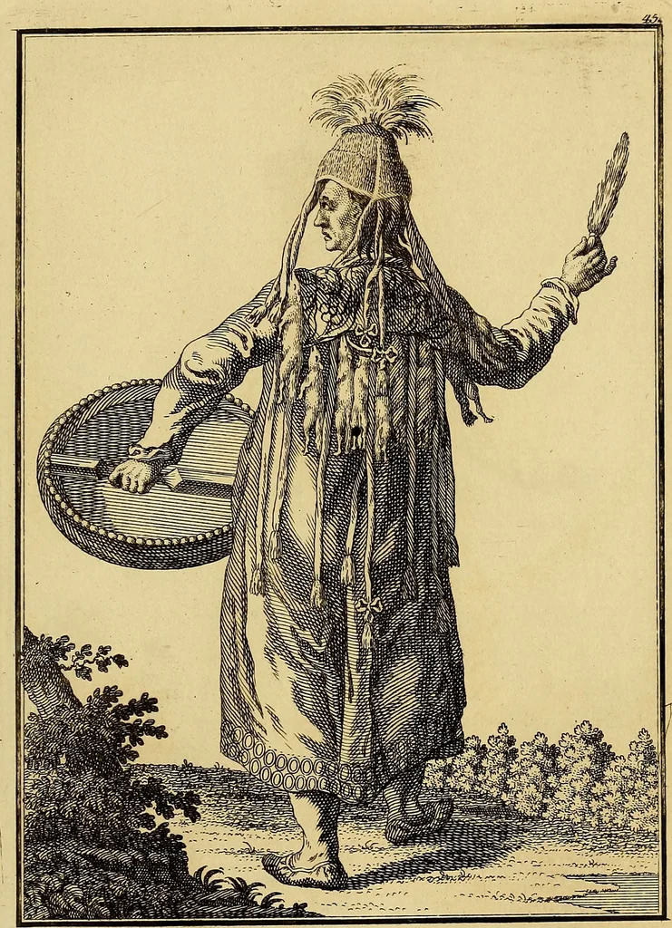 An illustration from Description de toutes les nations de l'empire de Russie, oú, L'on expose leurs moeurs, religions, usages, habitations, habillemens et autres particulatités remarquables, 1776, leaf 280
