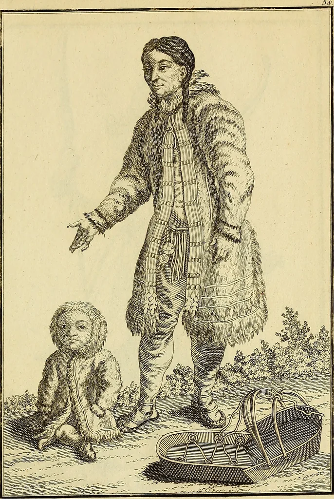 An illustration from Description de toutes les nations de l'empire de Russie, oú, L'on expose leurs moeurs, religions, usages, habitations, habillemens et autres particulatités remarquables, 1776, leaf 182