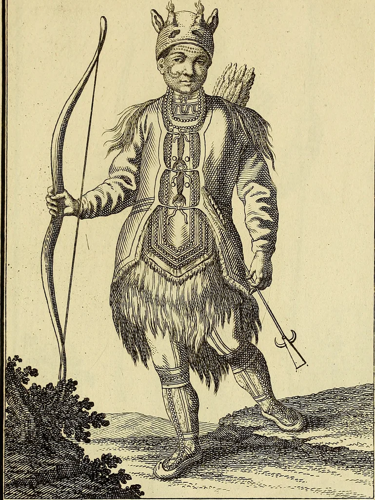 An illustration from Description de toutes les nations de l'empire de Russie, oú, L'on expose leurs moeurs, religions, usages, habitations, habillemens et autres particulatités remarquables, 1776, leaf 186