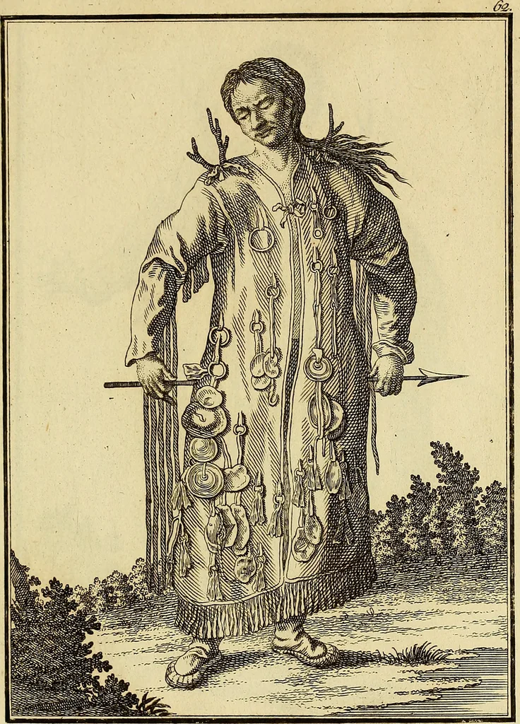 An illustration from Description de toutes les nations de l'empire de Russie, oú, L'on expose leurs moeurs, religions, usages, habitations, habillemens et autres particulatités remarquables, 1776, leaf 190