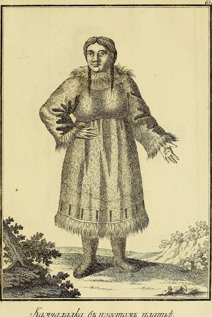 An illustration from Description de toutes les nations de l'empire de Russie, oú, L'on expose leurs moeurs, religions, usages, habitations, habillemens et autres particulatités remarquables, 1776, leaf 196