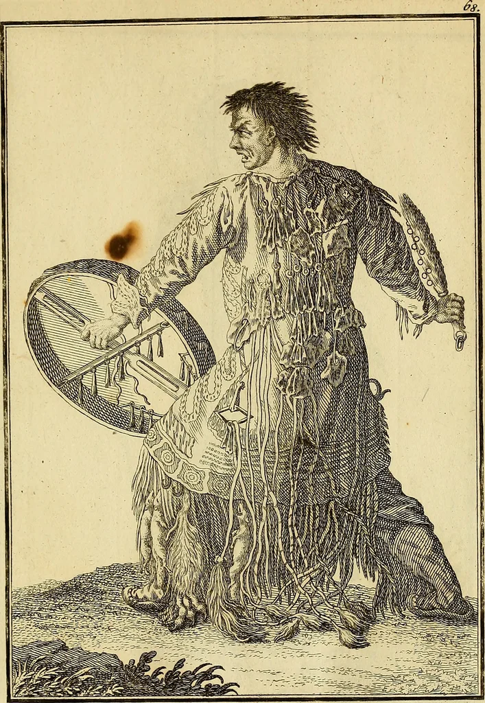 An illustration from Description de toutes les nations de l'empire de Russie, oú, L'on expose leurs moeurs, religions, usages, habitations, habillemens et autres particulatités remarquables, 1776, leaf 202