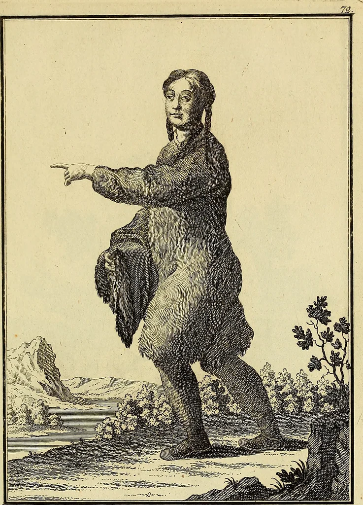 An illustration from Description de toutes les nations de l'empire de Russie, oú, L'on expose leurs moeurs, religions, usages, habitations, habillemens et autres particulatités remarquables, 1776, leaf 210