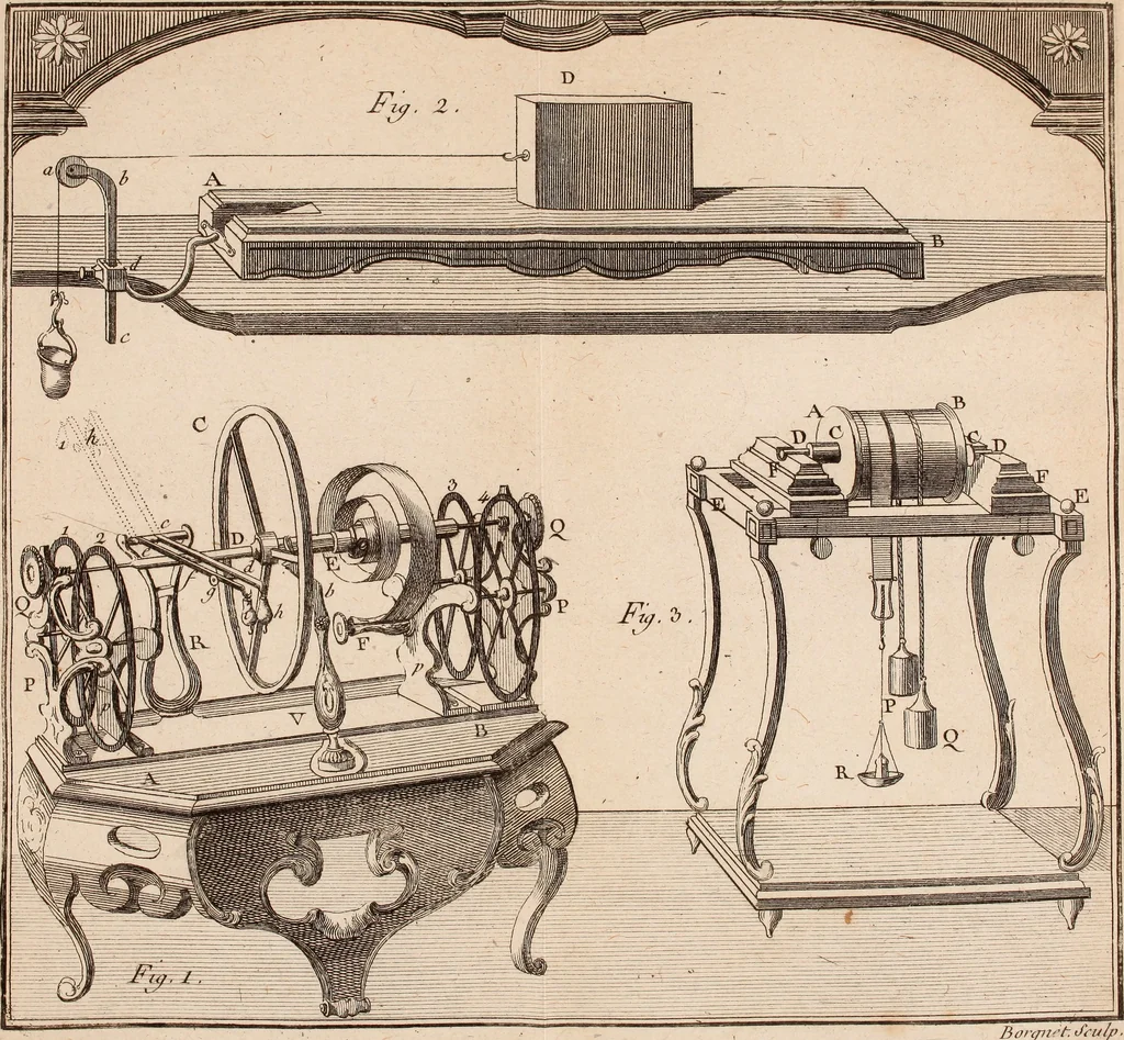 An illustration from Description et usage d'un cabinet de physique expérimentale, 1775, leaf 384