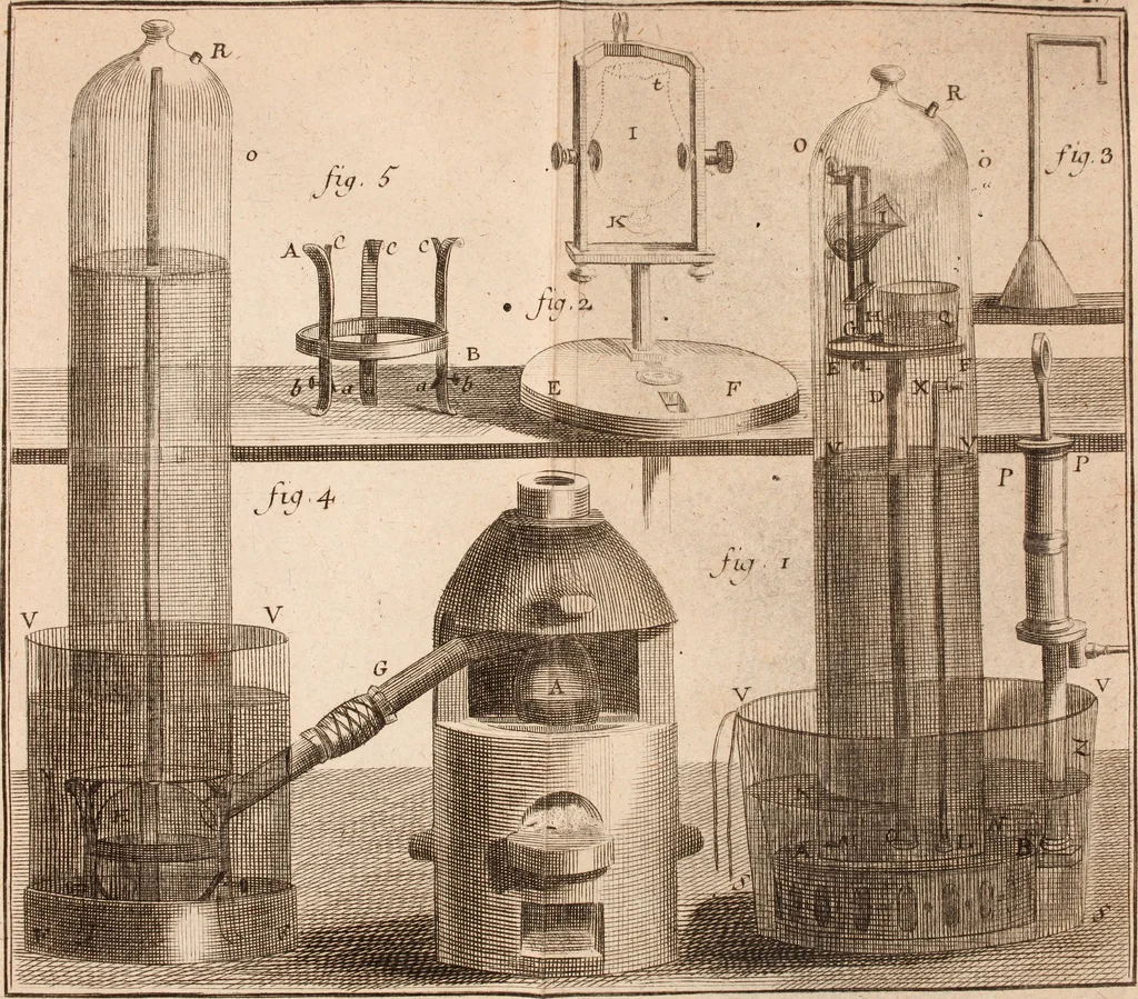 An illustration from Description et usage d'un cabinet de physique expérimentale, 1775, leaf 464