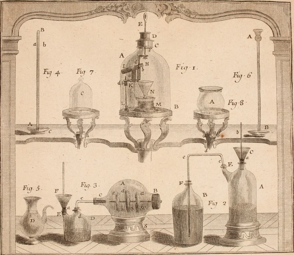 An illustration from Description et usage d'un cabinet de physique expérimentale, 1775, leaf 466