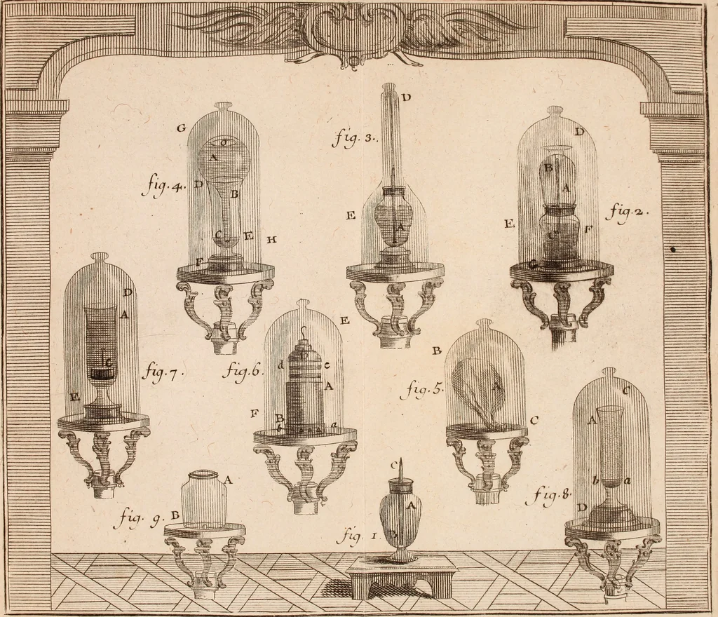 An illustration from Description et usage d'un cabinet de physique expérimentale, 1775, leaf 470