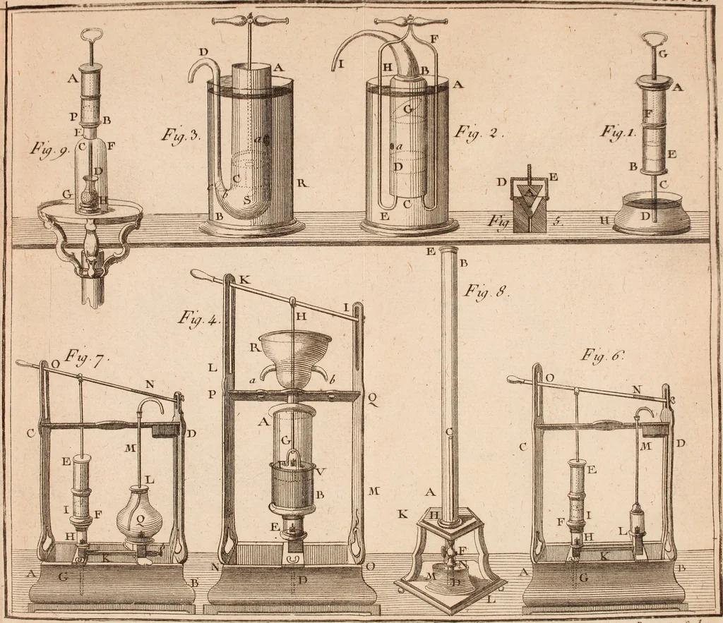 An illustration from Description et usage d'un cabinet de physique expérimentale, 1775, leaf 476