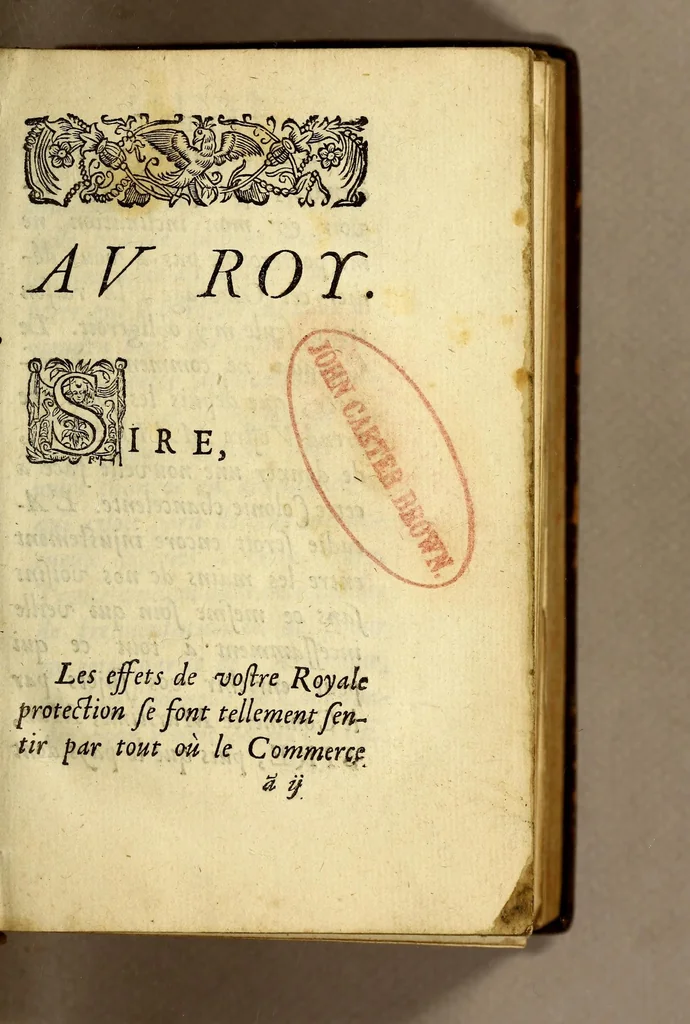 An illustration from Description geographique et historique des costes de l'Amerique Septentrionale. : Avec l'histoire naturelle du païs., 1672, leaf 7
