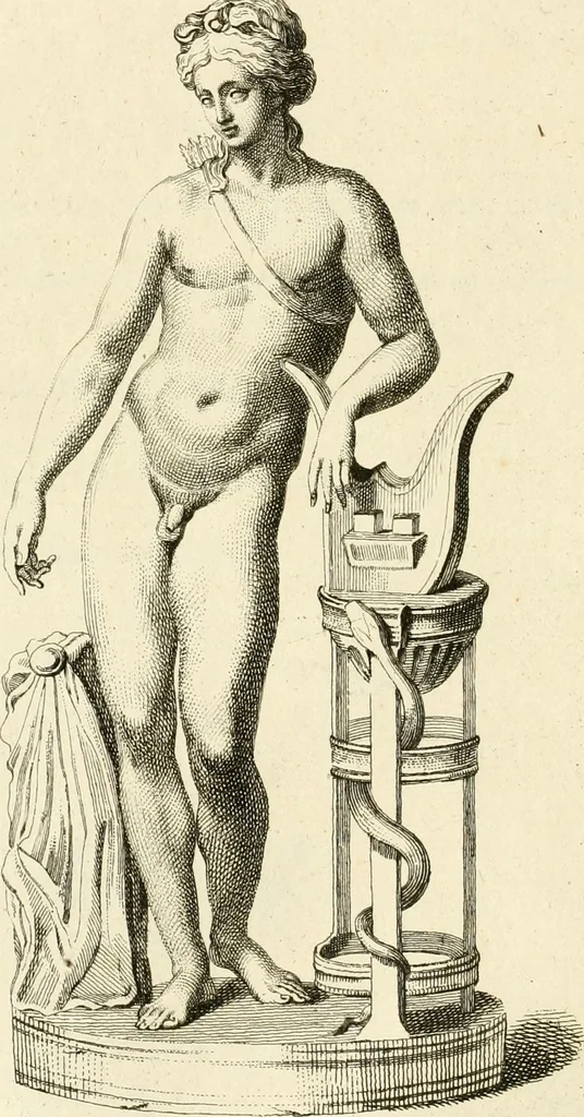 An illustration from A description of the antiquities and curiosities in Wilton-House : illustrated with twenty-five engravings of some of the capital statues, bustos, and relievos : in this work are introduced the anecdotes and remarks of Thomas Earl of Pembroke, who collected these antiques, now first published from his Lordship's mss, 1786, leaf 109