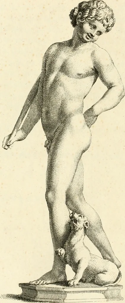 An illustration from A description of the antiquities and curiosities in Wilton-House : illustrated with twenty-five engravings of some of the capital statues, bustos, and relievos : in this work are introduced the anecdotes and remarks of Thomas Earl of Pembroke, who collected these antiques, now first published from his Lordship's mss, 1786, leaf 115