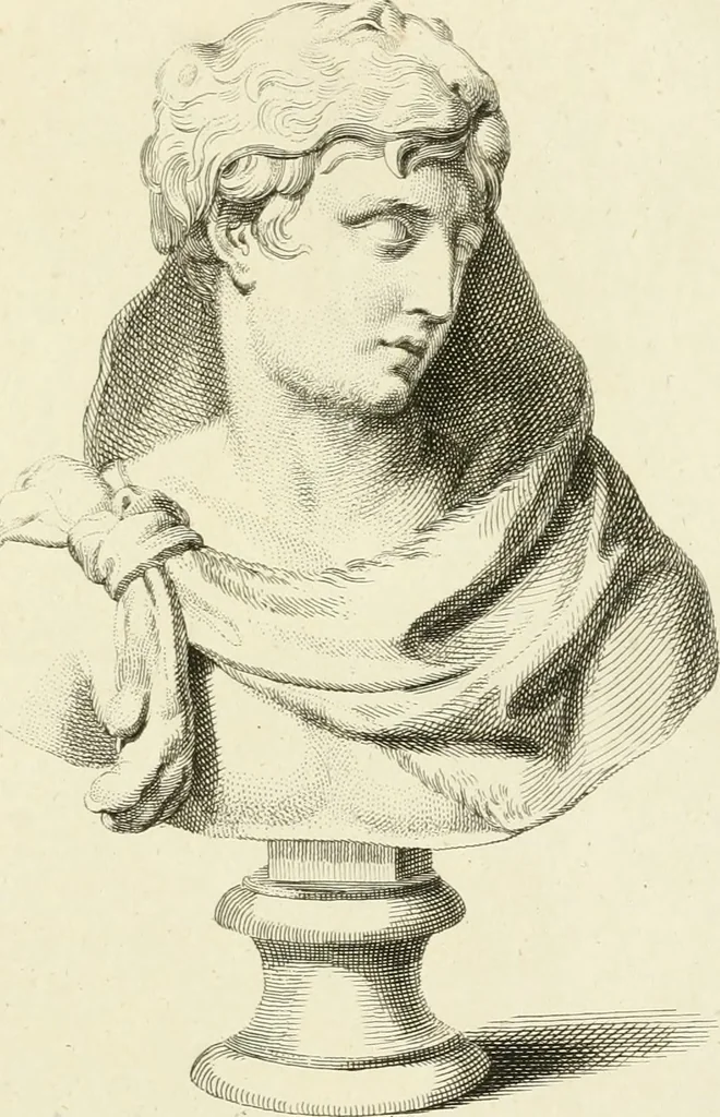 An illustration from A description of the antiquities and curiosities in Wilton-House : illustrated with twenty-five engravings of some of the capital statues, bustos, and relievos : in this work are introduced the anecdotes and remarks of Thomas Earl of Pembroke, who collected these antiques, now first published from his Lordship's mss, 1786, leaf 122