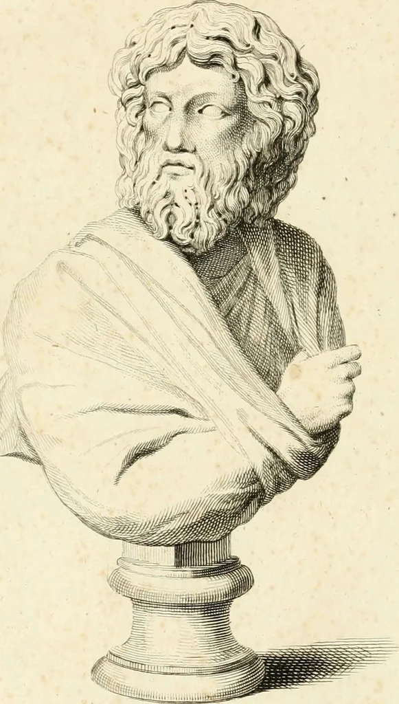 An illustration from A description of the antiquities and curiosities in Wilton-House : illustrated with twenty-five engravings of some of the capital statues, bustos, and relievos : in this work are introduced the anecdotes and remarks of Thomas Earl of Pembroke, who collected these antiques, now first published from his Lordship's mss, 1786, leaf 125