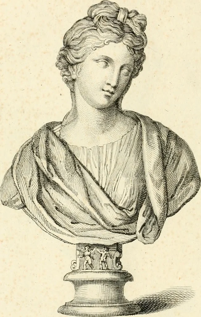 An illustration from A description of the antiquities and curiosities in Wilton-House : illustrated with twenty-five engravings of some of the capital statues, bustos, and relievos : in this work are introduced the anecdotes and remarks of Thomas Earl of Pembroke, who collected these antiques, now first published from his Lordship's mss, 1786, leaf 127