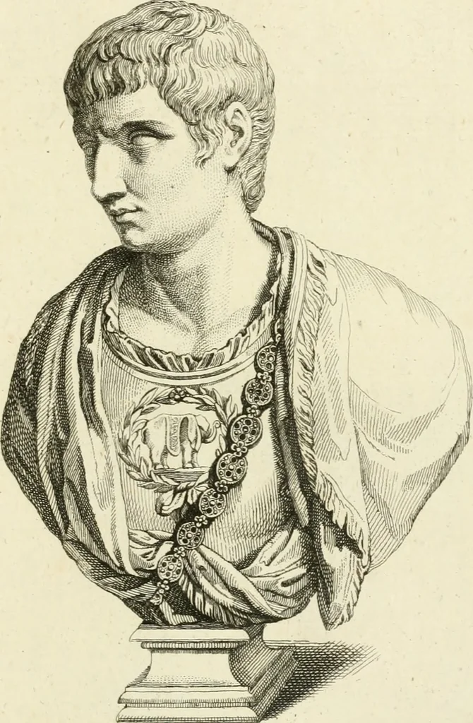 An illustration from A description of the antiquities and curiosities in Wilton-House : illustrated with twenty-five engravings of some of the capital statues, bustos, and relievos : in this work are introduced the anecdotes and remarks of Thomas Earl of Pembroke, who collected these antiques, now first published from his Lordship's mss, 1786, leaf 132