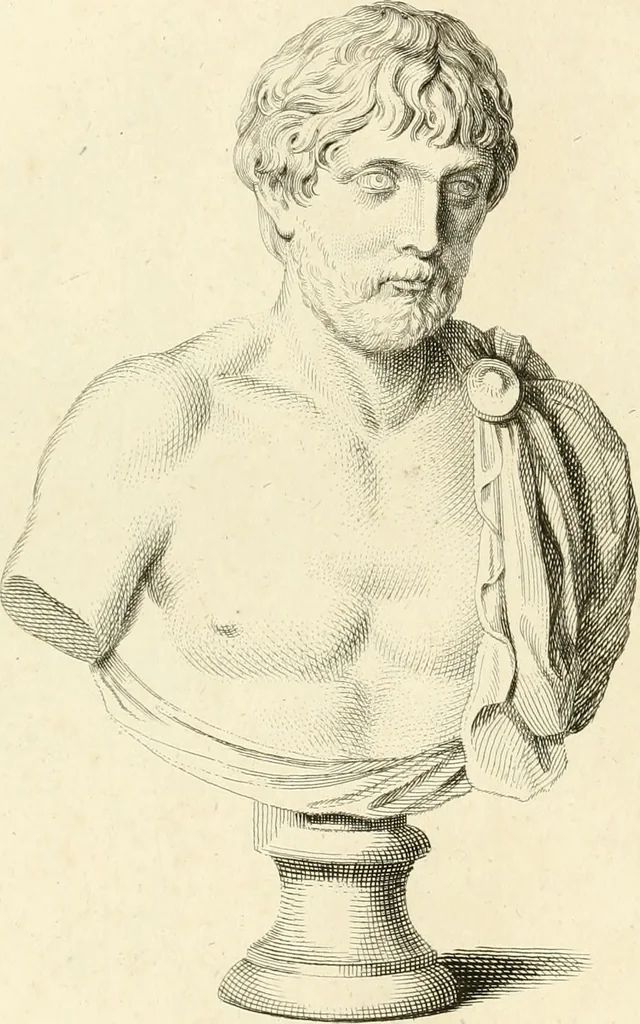 An illustration from A description of the antiquities and curiosities in Wilton-House : illustrated with twenty-five engravings of some of the capital statues, bustos, and relievos : in this work are introduced the anecdotes and remarks of Thomas Earl of Pembroke, who collected these antiques, now first published from his Lordship's mss, 1786, leaf 159