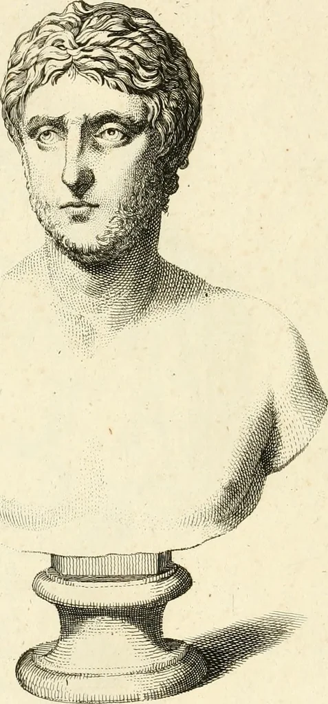 An illustration from A description of the antiquities and curiosities in Wilton-House : illustrated with twenty-five engravings of some of the capital statues, bustos, and relievos : in this work are introduced the anecdotes and remarks of Thomas Earl of Pembroke, who collected these antiques, now first published from his Lordship's mss, 1786, leaf 161
