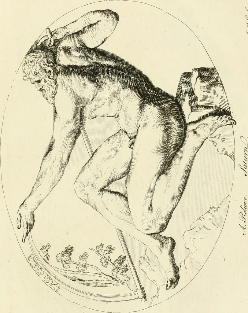 An illustration from A description of the antiquities and curiosities in Wilton-House : illustrated with twenty-five engravings of some of the capital statues, bustos, and relievos : in this work are introduced the anecdotes and remarks of Thomas Earl of Pembroke, who collected these antiques, now first published from his Lordship's mss, 1786, leaf 72