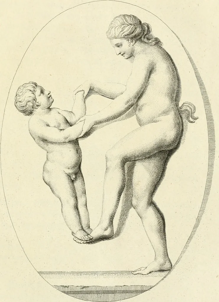 An illustration from A description of the antiquities and curiosities in Wilton-House : illustrated with twenty-five engravings of some of the capital statues, bustos, and relievos : in this work are introduced the anecdotes and remarks of Thomas Earl of Pembroke, who collected these antiques, now first published from his Lordship's mss, 1786, leaf 74