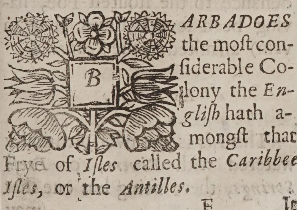 An illustration from A description of the island of Jamaica; : with the other isles and territories in America, to which the English are related, viz. Barbadoes, St. Christophers, Nievis, or Mevis, Antego, St. Vincent, Dominica, Montserrat, Anguilla, Barbada, Bermudes, Carolina, Virginia, Maryland, New-York, New England, New-Foundland., 1672, leaf 79