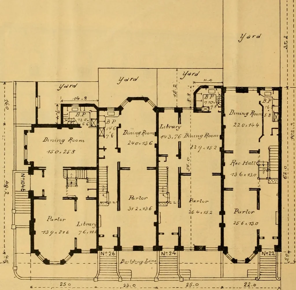 An illustration from Descriptions, diagrams and prices of twenty-one elegant new dwellings for sale on the crown of Lennox Hill., 1887, leaf 11