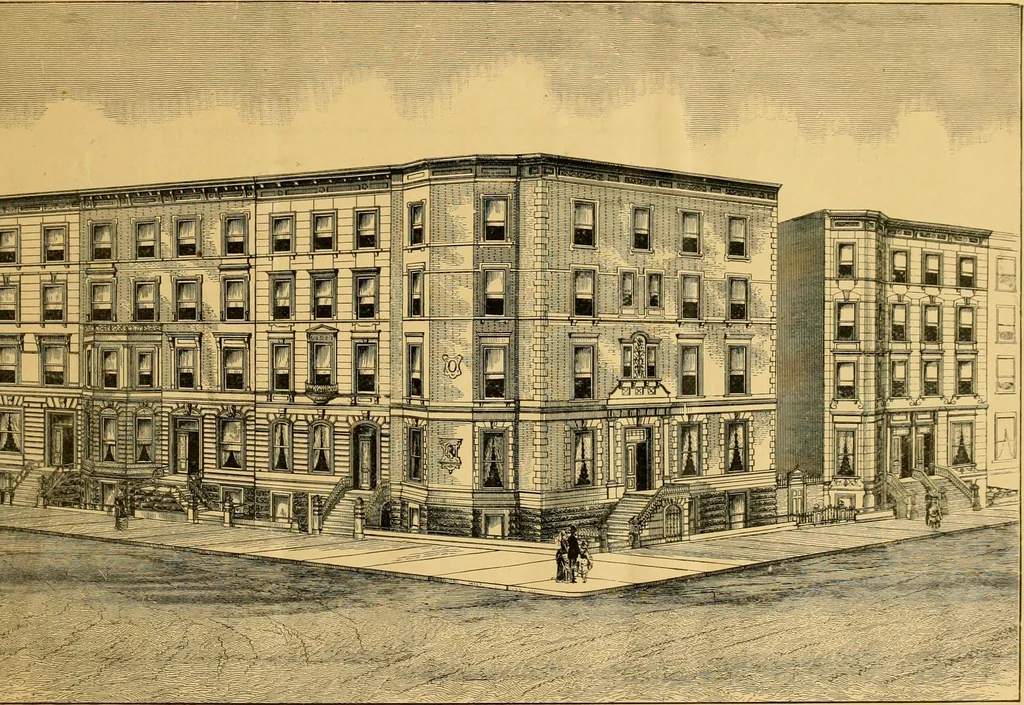 An illustration from Descriptions, diagrams and prices of twenty-one elegant new dwellings for sale on the crown of Lennox Hill., 1887, leaf 14