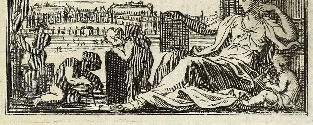 An illustration from Description sommaire du chasteau de Versailles, 1674, leaf 9