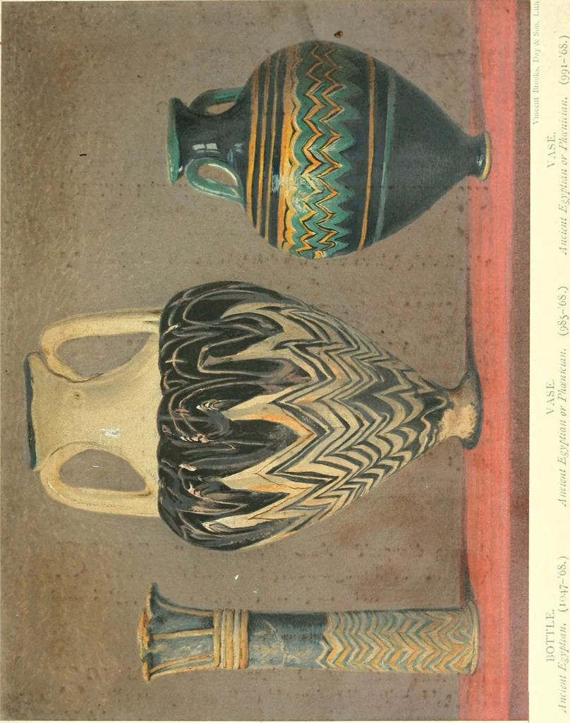 An illustration from A descriptive catalogue of the glass vessels in the South Kensington museum, 1878, leaf 175