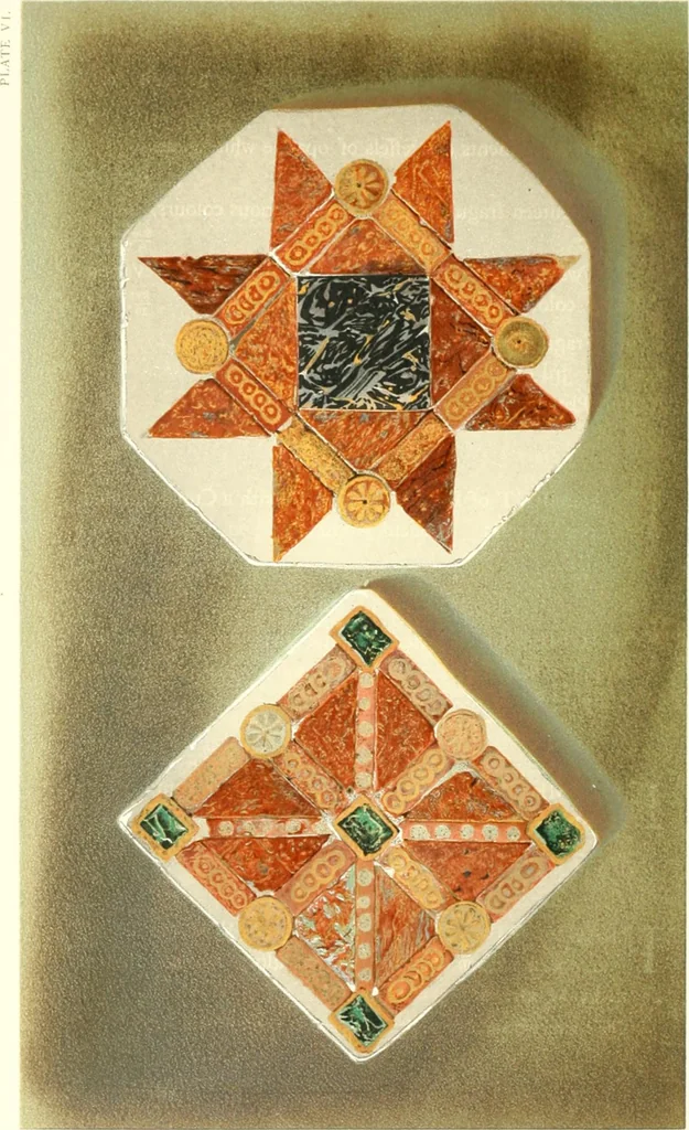 An illustration from A descriptive catalogue of the glass vessels in the South Kensington museum, 1878, leaf 202