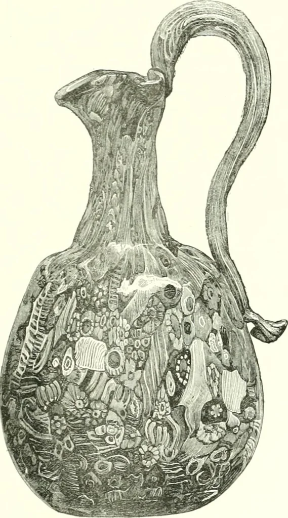 An illustration from A descriptive catalogue of the glass vessels in the South Kensington museum, 1878, leaf 247