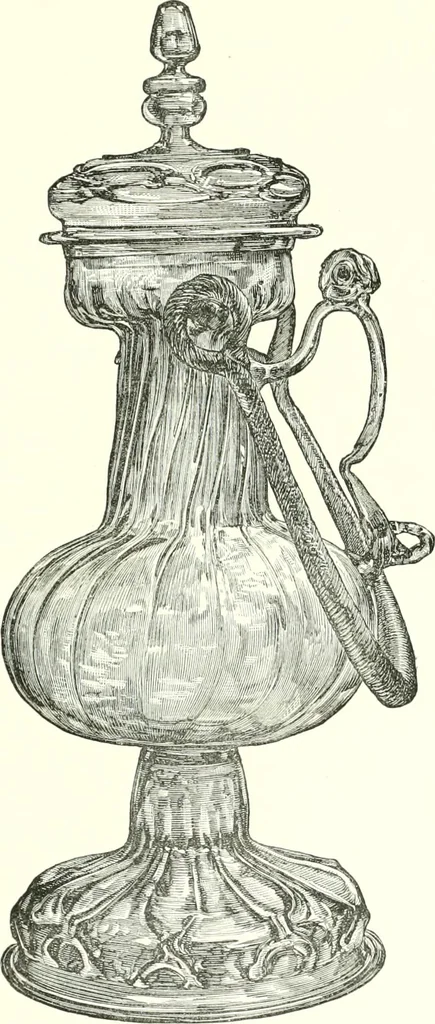 An illustration from A descriptive catalogue of the glass vessels in the South Kensington museum, 1878, leaf 273