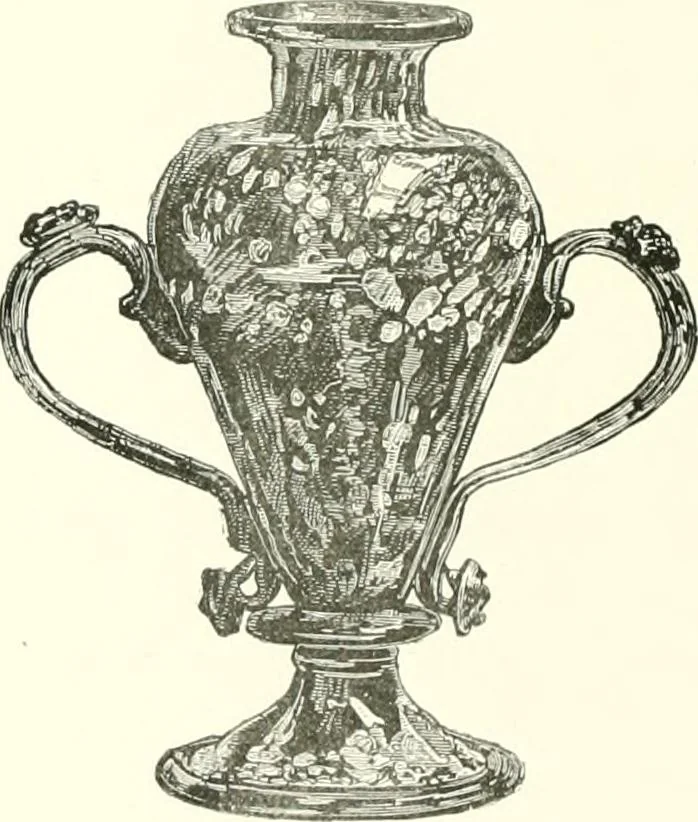 An illustration from A descriptive catalogue of the glass vessels in the South Kensington museum, 1878, leaf 318