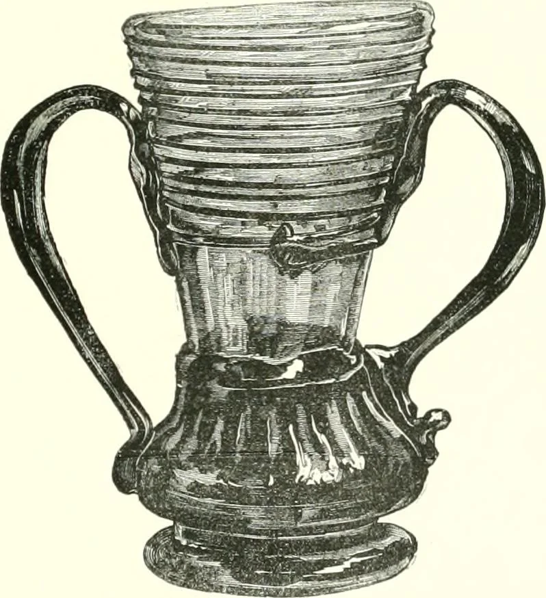 An illustration from A descriptive catalogue of the glass vessels in the South Kensington museum, 1878, leaf 333