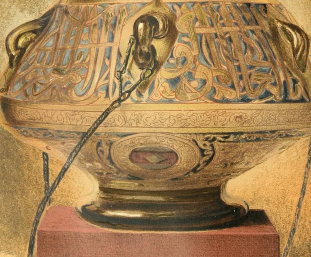 An illustration from A descriptive catalogue of the glass vessels in the South Kensington museum, 1878, leaf 6