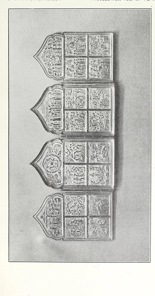 An illustration from Descriptive catalogue of the collection of ecclesiastical art in the United States National Museum, 1919, leaf 121