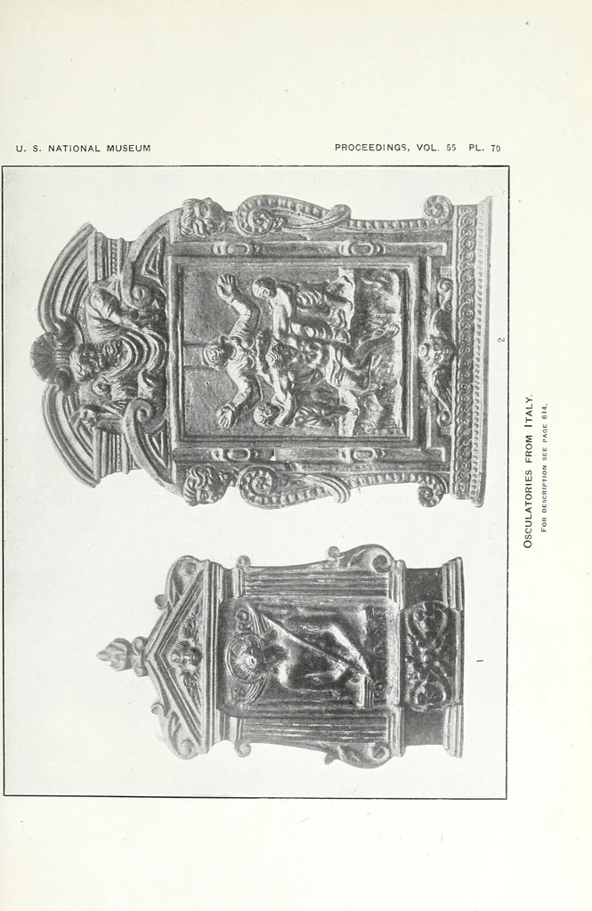 An illustration from Descriptive catalogue of the collection of ecclesiastical art in the United States National Museum, 1919, leaf 71